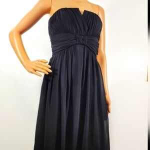 White House Black Market Black Strapless Dress